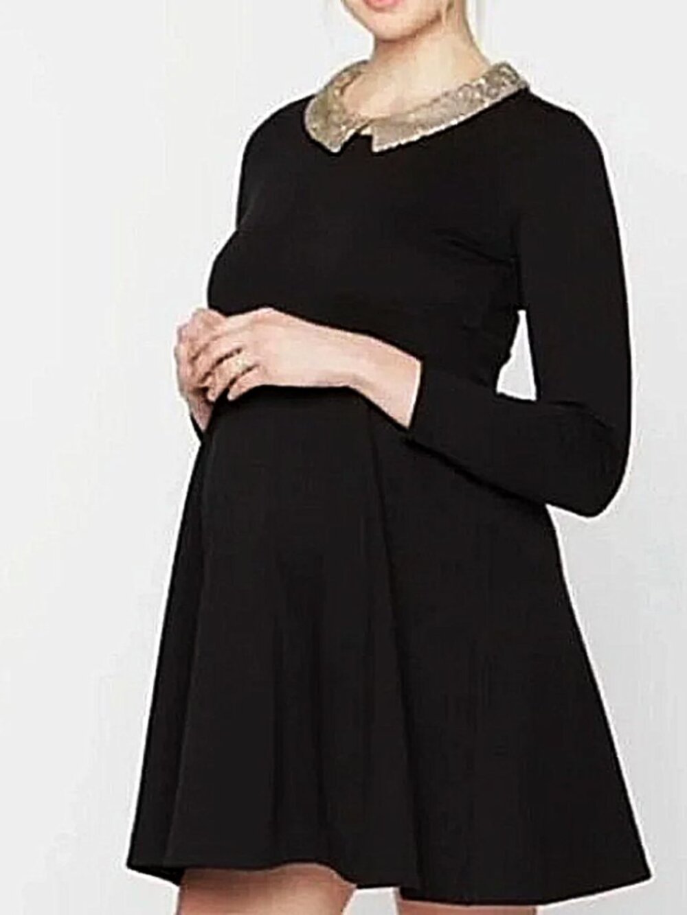 Rachel Zoe for Pea in the Pod Sequin Collar Maternity Dress- Sz. Sm